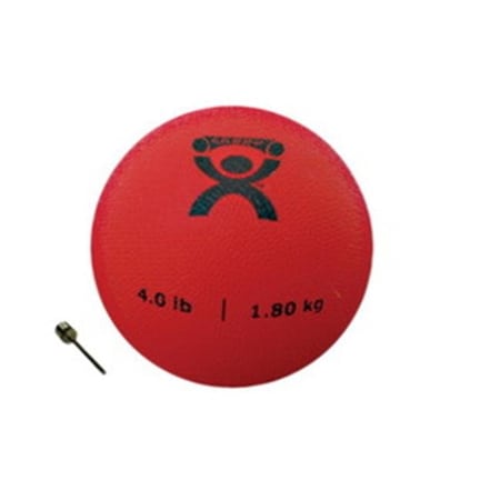 Fabrication Enterprises Fabrication Enterprises 10-3172 Cando PT Soft Medicine Ball; 4 lbs Rebounder Ball; Red 464864